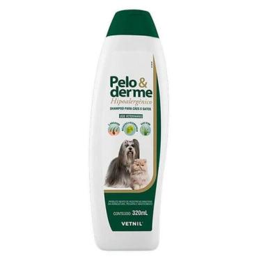 Imagem de Shampoo Hipoalergênico Pelo e Derme para Cães e Gatos Vetnil 320ml