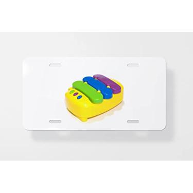 Imagem de Capa para placa de carro Juke Box - Capa para placa de carro - Capa de moldura para placa de carro - 15 x 30 cm