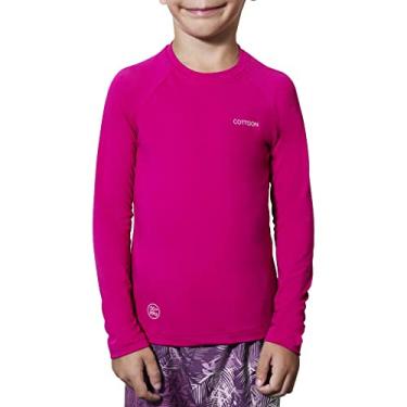Imagem de Camiseta Proteção Solar Uv 50+ Manga Longa Infantil Cottoon Cor:Pink;Tamanho:4 Anos
