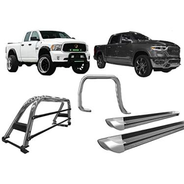 Imagem de Kit quebra mato+Estribo PERSONA+Sant Antonio Dodge Ram CROMO