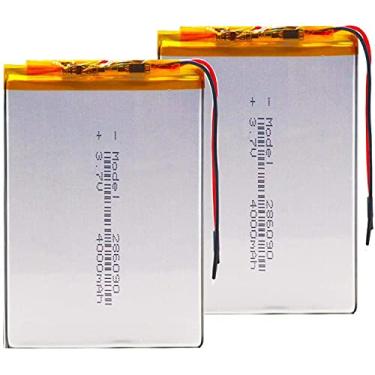 Imagem de Bateria de polímero de lítio de 3,7 V 4000 mAh Game Machine MP3 MP4 MP5 Bateria de lítio Navegador GPS - 2 peças