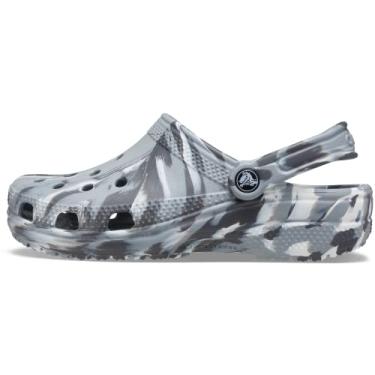 Imagem de Tamanco Crocs Classic Marbled Tie Dye adulto-unissex, Cinza-claro/multi, 9 Women/7 Men