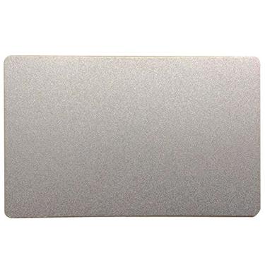 Imagem de Ebamaz Cartões de visita de metal com impressão por sublimação de 86 x 54 mm, pacote com 10 peças (alumínio 0,45 mm de espessura, prata perolada, em branco)