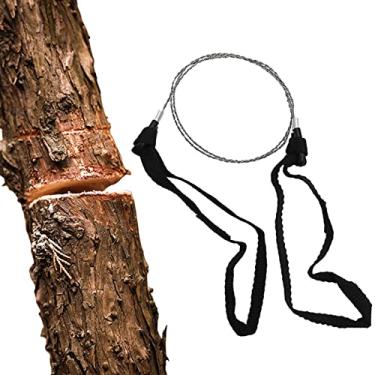 Imagem de Portable Hand Rope Saw 22.83in | Portable Pocket Wire Saw Survival Tool,Backpacking, Hiking, Hunting Leihou