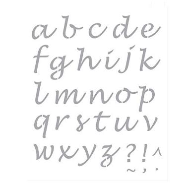 Imagem de Stencil de Acetato para Pintura OPA Simples 20 x 25 cm - 2509 Alfabeto Lucinda Minúsculo