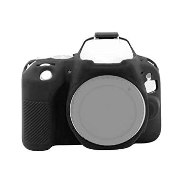 Imagem de HONGYAN capa da câmera Caso de proteção de silicone suave para Canon EOS 200D / EOS 200D Mark II acessórios para câmera