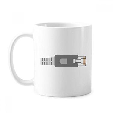 Imagem de Plugue Padrão Circuito Diagrama Caneca Cerâmica Café Porcelana Copos de Mesa