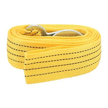 Imagem de Corda de Reboque de Emergência, Alça de Corda de Reboque de Carro 4m 3T Com Ganchos de Aço Polipropileno de Alta Resistência para Caminhões de Reboque de Emergência