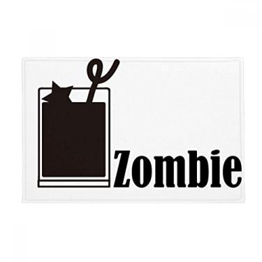 Imagem de DIYthinker Zombie Cocktail with The Word Zombie Tapete antiderrapante para porta de banheiro