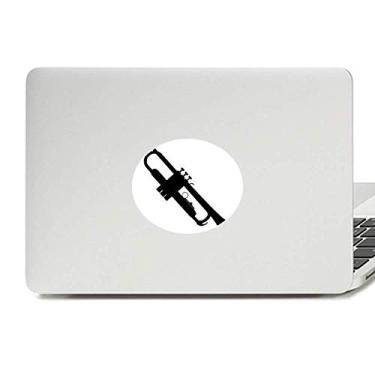 Imagem de Adesivo de vinil com estampa de chifre de música clássica, sons de vitalidade