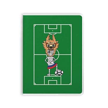 Imagem de Diário de capa macia com desenho de jogador de futebol russo