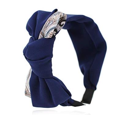 Imagem de Bandanas largas simples nó de plástico rígido faixa de cabelo para mulheres e meninas acessórios de cabelo faixas de cabeça faixas de cabelo argolas (cor: 5)