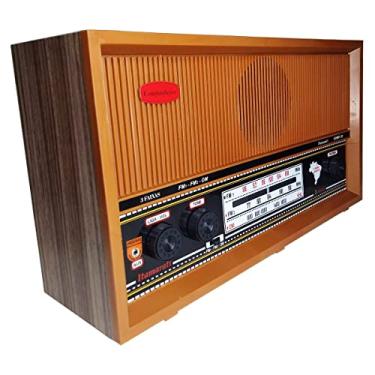 Imagem de Rádio Vintage Itamarati 3 Faixas Com Entrada Auxiliar Marrom