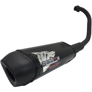 Imagem de Escapamento Coyote Modelo START Mini-Tri Alumínio - CG 160 Titan ano 2016 em Diante - Preto/Black