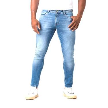 Imagem de Calça Jeans Skinny Masculina Azul Zune