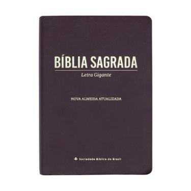 Imagem de Bíblia Sagrada - Naa - Letra Gigante - Capa Pu Marrom - Sbb
