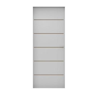 Imagem de Folha de Porta de Madeira 210x90cm Espessura 3,5cm MMC Primer Frisada Residence Eucatex Primer