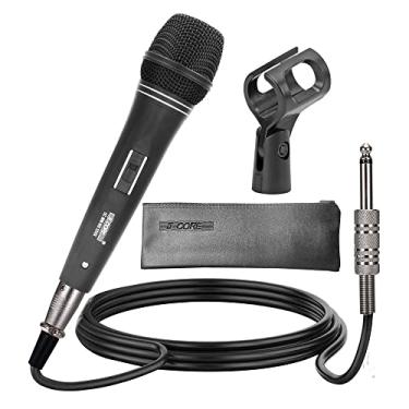 Imagem de Microfone de música com fio de mão com fio para cantar karaokê cardiodo dinâmico de áudio profissional 5 núcleos ND-235X classificações (ND 235X)