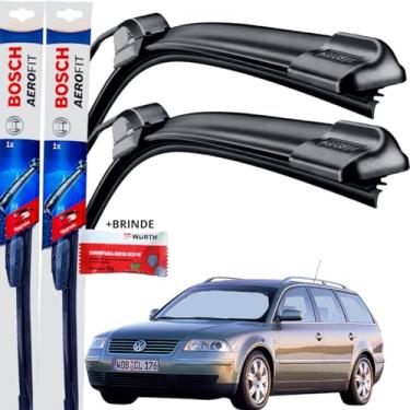 Imagem de Par Palheta Limpador Parabrisa Dianteiro Silicone Bosch Paleta Passat 1990 á→2000
