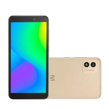 Imagem de Smartphone Multi F 2 32GB Tela 5.5 pol. Dual Chip 1GB RAM Câmera 5MP + Selfie 5MP Android 11 (Go edition) Quad Core 3G Dourado - P9174OUT [Reembalado] P9174OUT