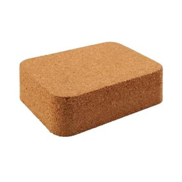 Imagem de Colaxi de cortiça que carimba a almofada de carimbo de couro diy madeira acessórios da esteira de corte de couro placas de perfuração de cortiça, 10x7x3cm