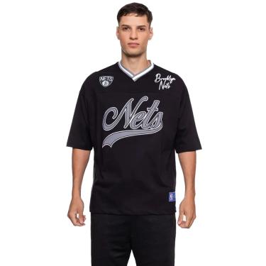Imagem de Camiseta Nba Masculina Brooklyn Nets Old Logo Oversize