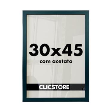 Imagem de Moldura 30x45Cm Com Acetato e Fundo Para Quadros Cor:Preto