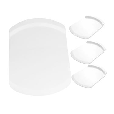 Imagem de 4 peças bandeja de bolo espátula decoração pizza bolo transferência pá portátil pá de bolo pás de bolo espátula de cozimento pá ferramenta de cozinha gadgets de cozinha pp branco transporte pequenas f