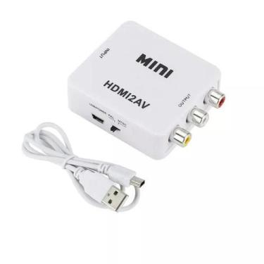 Imagem de Mini Adaptador Conversor De Hdmi X 3Rca Av Kp-3455 - F&R