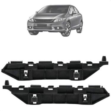 Imagem de Kit Par Suporte Guia Para-choque Dianteiro Civic 2012 2013 2014 2015 2