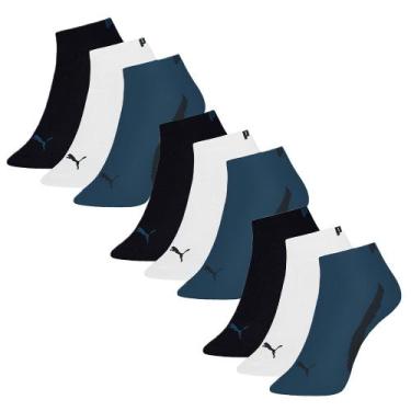 Imagem de 9 Pares De Meias Em Algodão Modelo Cano Curto Esportivas Sport Masculi