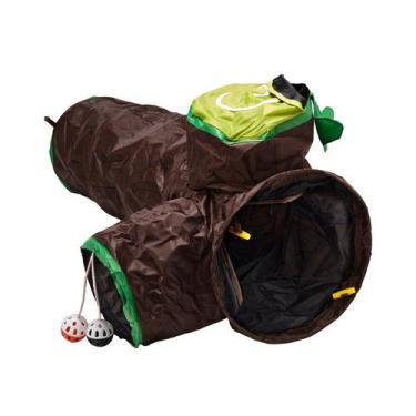 Imagem de Brinquedo Chalesco Túnel com 3 Saídas para Gatos