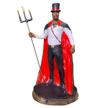 Imagem de Imagem Exu Veludo Pintura Realista Estatua em Resina 26 cm