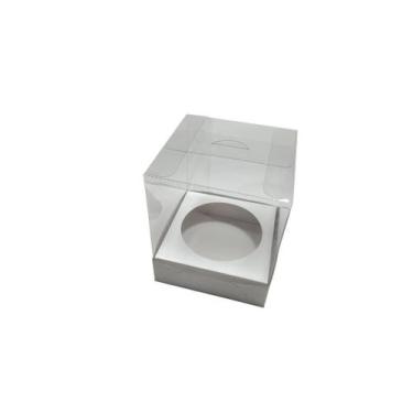 Imagem de Caixa Para Panetone 100G Branco Kit 30Und - Embala Cristal, Branco