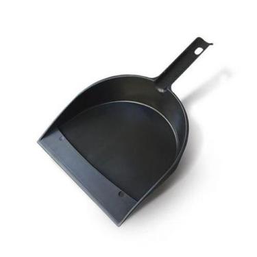 Imagem de Pá Para Lixo Com Cabo Curto Preto Utensílio Limpeza Doméstico - Arqpla