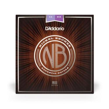 Imagem de Encordoamento para violão d'addario nb1152 nickel bronze 11/52 custom 
