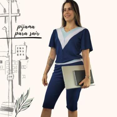 Imagem de Pijama Feminino Homewear Preguistê Multifuncional Ocasional Elegancia 