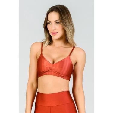 Imagem de Top Feminino Marina Fitae, Ferrugem, P