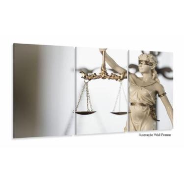 Imagem de Quadros Decorativos Judiciario Advocacia Escritório 120x60 3 peças - W