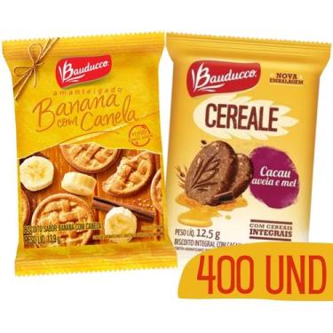 Imagem de Kit Biscoitos Bauducco Em Sache Cereale Banana 400Und