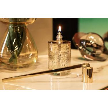 Imagem de Lamparina Decorativa Cilíndrica Sonhos Dourados Vela Bistrot - Velas B