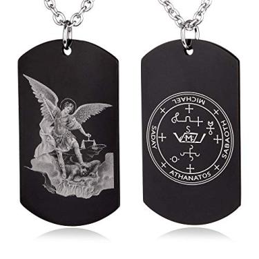 Imagem de FAYERXL Colar com pingente de Magick Angelic The Seal of The Seven Arcanjos