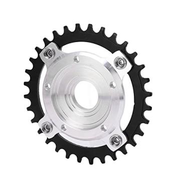Imagem de Coroa de Bicicleta 104 BCD, Kit de Conversão de Placa Dentária Negativa Positiva 32T Com Adaptador de Roda Dentada 104BCD para Motor de Acionamento Médio Tongsheng, Cabe Em 7, 8,