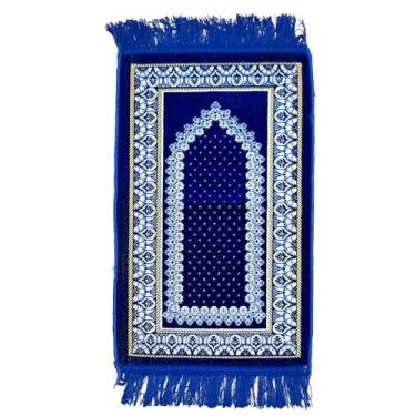 Imagem de Tapetes de oração La Muna Tapetes de oração islâmica | Tapete Janamaz Sajadah Salah | Presentes islâmicos Eid e Ramadã para muçulmanos tecido de mistura de algodão | Tapete de oração muçulmano com