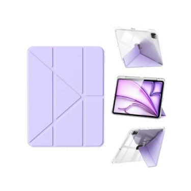 Imagem de Capa para iPad Air de 11 polegadas (M2), capa magnética fólio para iPad Pro de 11 polegadas (4ª/3ª/2ª/1ª geração) com suporte multiângulo, capa para iPad Air de 5ª/4ª geração, capa para iPad Air de 11