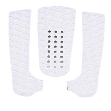 Imagem de EVA Anti Skid Surfboard Pad para pranchas de surf stand up paddle e skateboards aprimoram a segurança com proteção leve, fácil de instalar tração e proteção de choque (Branco)