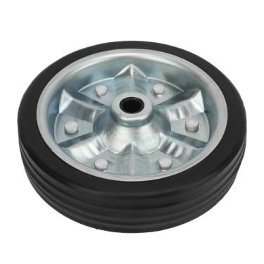 Imagem de Roda Universal de Substituição Com Suporte Giratório de 1500 Libras para Carrinhos Utilitários para Cortadores de Grama (Roda de ferro revestida de borracha)