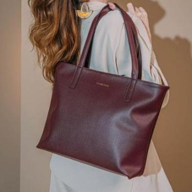 Imagem de Bolsa Shopper Espaçosa Alça De Ombro + Repartições Zíper E Bolso Interno - Viaronze-Feminino