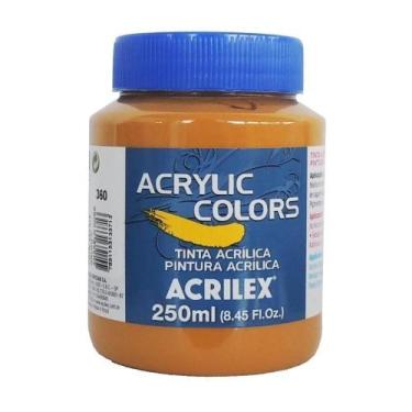 Imagem de Tinta Acrylic Colors 250ml G1 360-amarelo Acrilex, 360 - AMARELO OCRE