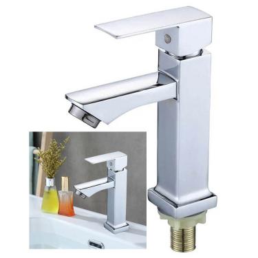 Imagem de Torneira Banheiro Preta Monocomando Luxo Bancada Moderna Pia Restaurante Hotel Pousada